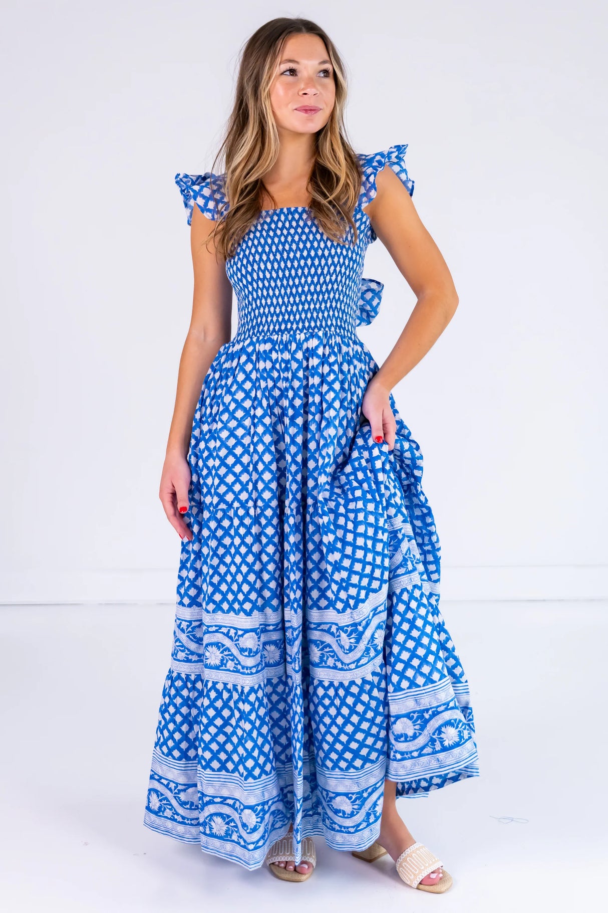 Lilbelle Erin Tie Back Maxi Dress