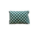 Local Beach Blue/Green Checker Water Resistant Pouch