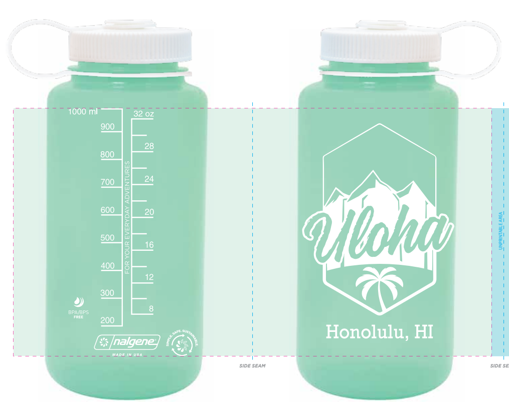 Nalgene Uloha Sustain 32oz WM Custom Nalgene