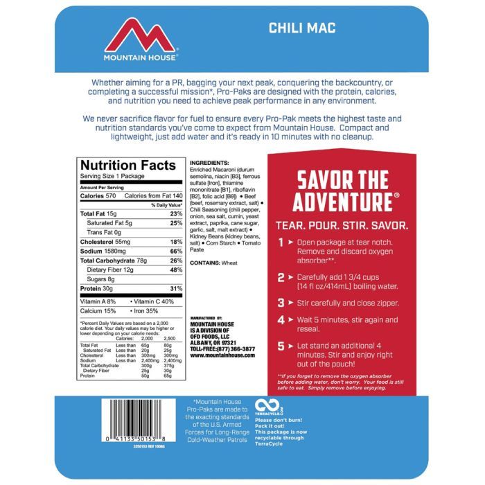 Mountain House "Pro-Pak" Adventure Meals