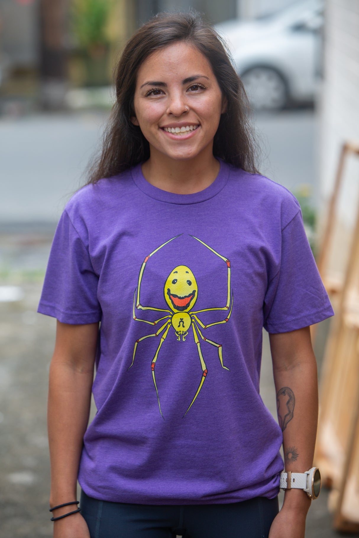 Uloha Happy Face Spider Shirt