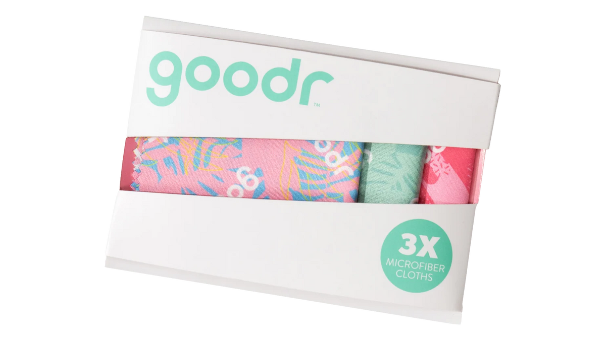 Goodr Time to Shine microfiber cloths