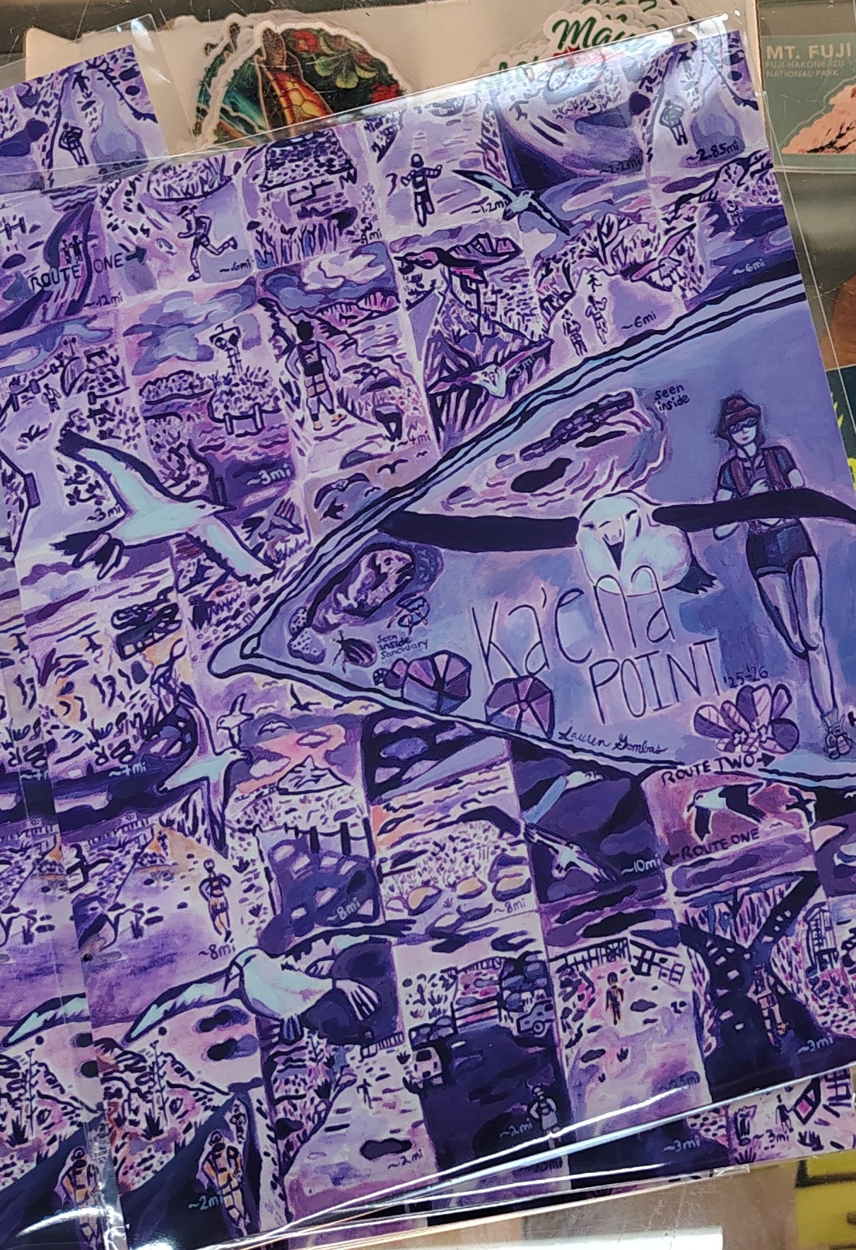 L.Gombas ART Ka'ena Point (purple) 8×10