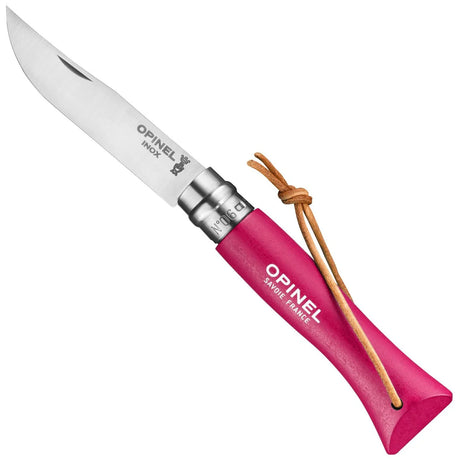 Opinel No.06 Colorama Stainless Steel Folding Knife with Lanyard