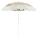 Local Beach Retro Stripe Beach Umbrella