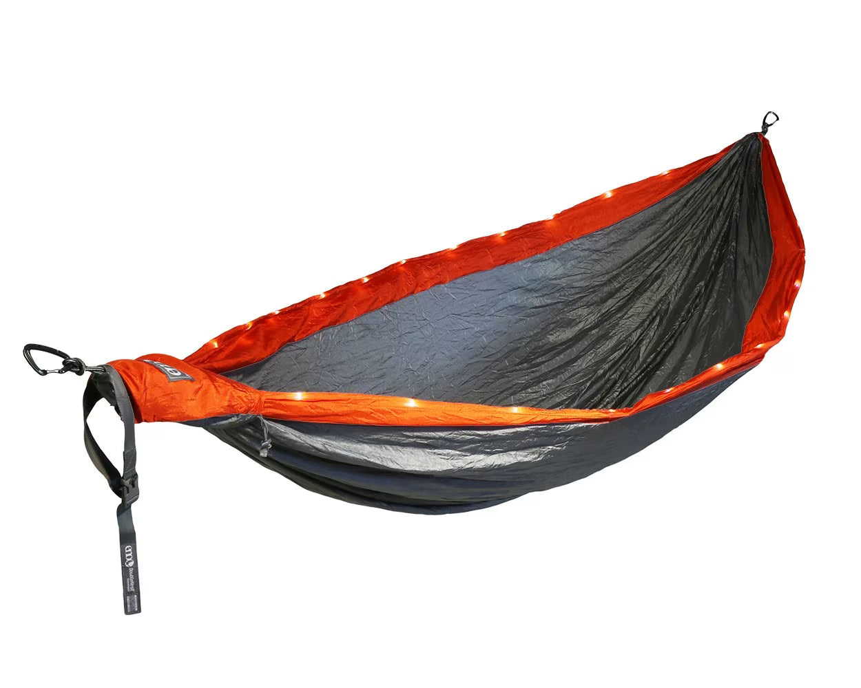 ENO Doublenest LED Hammock - Grey/Orange