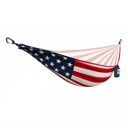 Grand Trunk American Flag Double Hammock + Hanging Straps