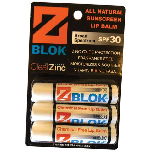 ZBlok All Natural Sunscreen Lip Balm