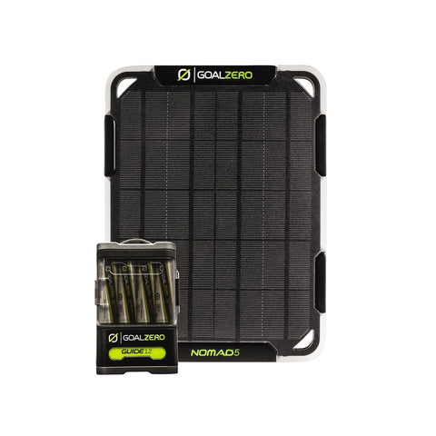 Goal Zero Guide 12 + Solar Kit w/Nomad 5