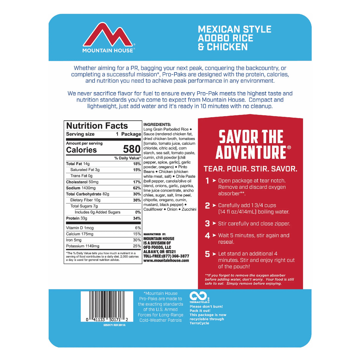 Mountain House "Pro-Pak" Adventure Meals