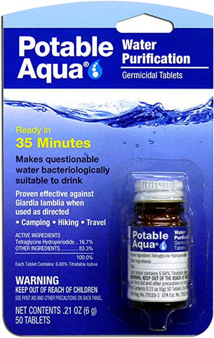 Potable Aqua Drinking Water Germicidal Tablets